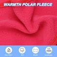 thumbnail image 4 of Uxcell Ear Warmer Headband, Polar Fleece Ear Warmer Winter Stretchy Running Sweatband Outdoor Essential for Skiing Rose Red, 4 of 7