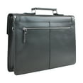 thumbnail image 2 of Vagarant Traveler 16" Slim Full Grain Leather Briefcase Laptop Bag w/Latch Lock LB36.VB, 2 of 3