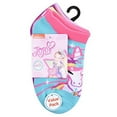 thumbnail image 2 of JoJo Siwa Girls No Show Socks, Bright Turquoise, Small, 2 of 3