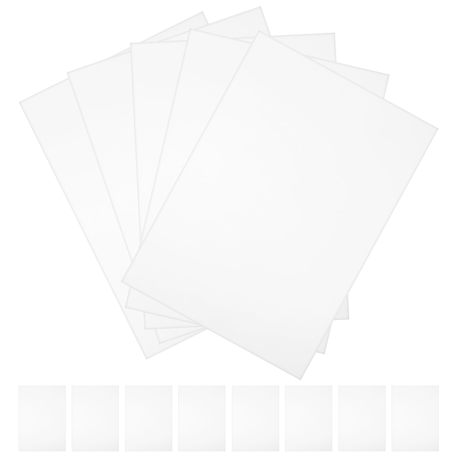 WHAMVOX  50 Pcs Card Stock Paper Poster Board Construction Origami White