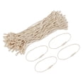 thumbnail image 1 of Unique Bargains Polyester Rope Hang Tag String Snap Lock  Plastic Tags Ties 190mm/7.48' Length,1mm/0.04' Dia,Pack of 200,Beige, 1 of 5