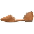 thumbnail image 3 of Journee Womens Jezlin Slip On Almond Toe Ballet Flats, Widths Available, 3 of 10
