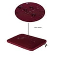 thumbnail image 4 of MOSISO Laptop Sleeve Compatible with MacBook Air/Pro Retina, 13-13.3 inch Notebook, Compatible with MacBook Pro 14 inch 2021 2022 M1 Pro/M1 Max A2442, Neoprene Bag with Small Case, Wine Red, 4 of 7