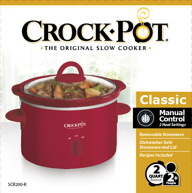 model scr200 slow cooker