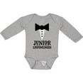 thumbnail image 3 of Inktastic Junior Groomsman Bridal Party Wedding Boys Long Sleeve Baby Bodysuit, 3 of 5