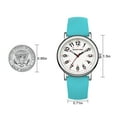 thumbnail image 4 of GOLDEN HOUR Waterproof Nurse Watch for Medical Professionals, Students Women Men - Military Time Luminouse Easy Read Dial, 24 Hour with Second Hand, Colorful Silicone Band, 4 of 9
