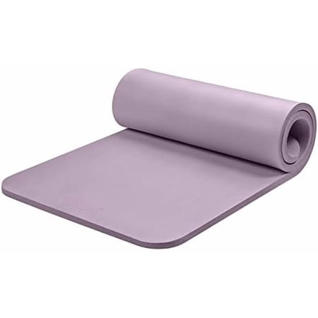 Solana Yoga Mat 1" Thick w/Nylon Strap for Men & Women - Non Slip Exercise Mat for Home Yoga, Pilates, Stretching, Floor & Fitness Workouts Violet Haze,1 inch