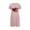 Pink, variant on Tnhcen Women's Plus Size Valentine's Day Nightgown, Hearts Print Sleep Dress, Short Sleeve Crew Neck Pajamas, Soft Fleece Loungewear, Gift for Her, Sizes S-5XL