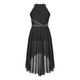thumbnail image 2 of MSemis Jupe Justaucorps Sans Manches en Strass Brillant pour Filles Moderne Contemporain Noir 6, 2 of 7