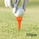 thumbnail image 4 of Juego de 100 tees de golf de 35 mm, reutilizables, accesorios de golf, tees cortos, ayuda para el entrenamiento de golf Naranja, 4 of 9