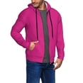 thumbnail image 2 of Honeii Darkmagenta Print Hoodies for Men, Pullover & Full Zip, Breathable Zip up Hoodie, Sweatshirt-Large, 2 of 5