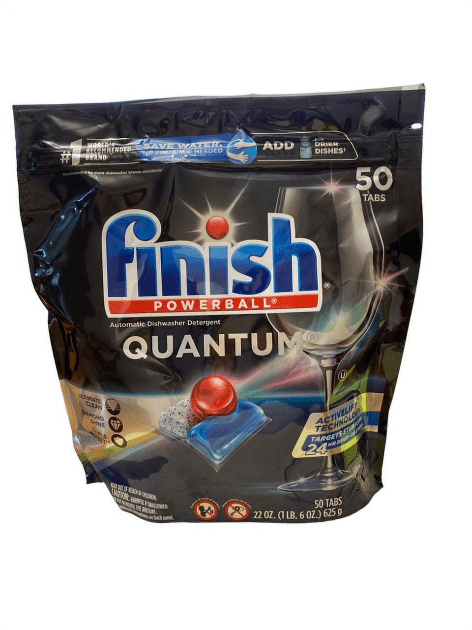 Finish Quantum Powerball Dishwasher Pods, 50 Ea