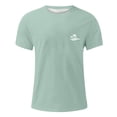 thumbnail image 2 of LUOGENLI T-shirts pour Homme pour Hommes Été Col Rond Manches Courtes T-Shirt Cocotier Extérieur Maison T-Shirt T-shirts pour Hommes T-shirts Graphiques Pêche Pâques Vert TTG, 2 of 3