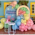 thumbnail image 2 of 1 juego de globos de látex de color macarrón con temática de Peppa Pig, decoración de margaritas, suministros de decoración de fondo para fiesta de cumpleaños infantil, 2 of 4