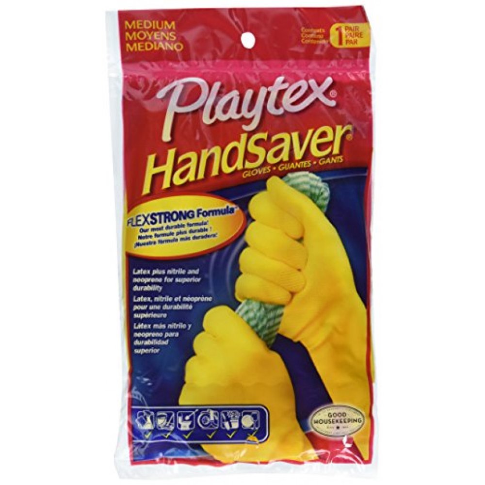 Playtex Hand Saver Gloves, Medium, 3 Count
