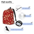thumbnail image 3 of Yiaed Fire Extinguisher Print Print Laptop Backpack Travel Canvas Backpack Vintage Aesthetic Backpack for School Knapsack Backpack Backpack for School-, 3 of 5