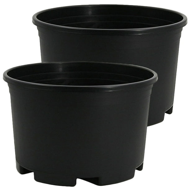 Maceta de plástico Extra grande para jardinería, 2 uds., maceta portátil para plantas grandes