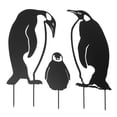 thumbnail image 3 of Estatua de estaca de familia de pingüinos, simulación de estaca de hierro hueca vívida, decoración para jardín, césped y patio., 3 of 14