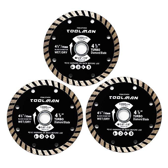 Toolman 4-1/2" Circular Saw (4-1/2" Circular Saw Turbo Diamond Blade