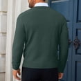 thumbnail image 4 of Men's V Neck Knit Sweater Long Sleeve Pullover Casual Lightweight Sweater, 4 of 8