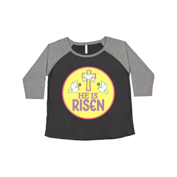 Inktastic He Is Risen for Easter Women's Plus Size T-Shirt