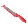 thumbnail image 1 of Mainstays 8" Serrated Stainless Steel Kitchen Bread Knife Red with Sheath, 1 of 7