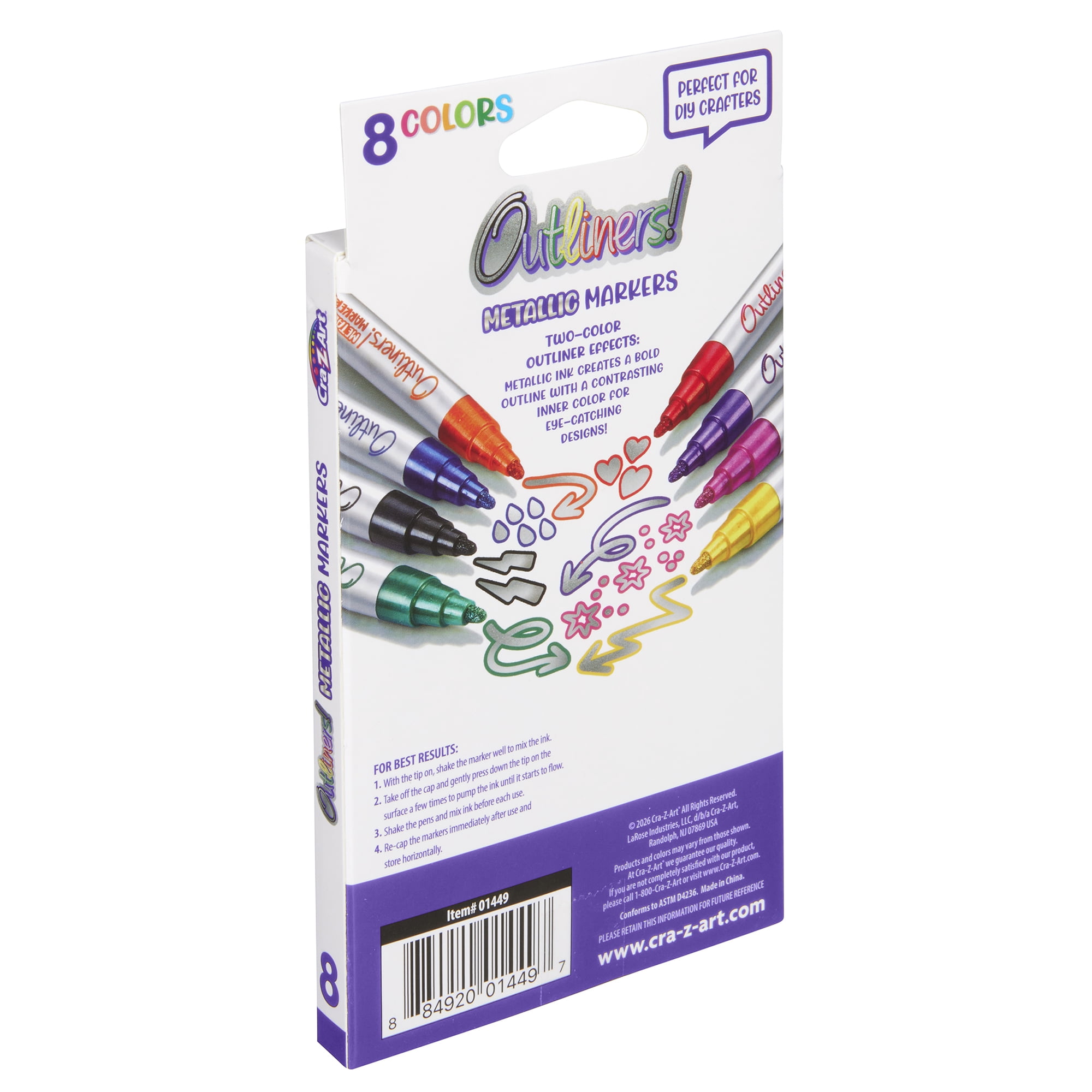 Cra-Z-Art 8ct Outliner Metallic Markers