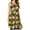 A468-888, variant on Lemons And Flowers On Checkered Background Casual Sleeveless Loose Sundress Dress For Women Summer Dress Daily Woman