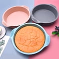 thumbnail image 3 of Sunjoy Tech 3Pcs 9 Inch Silicone Round Cake Pan Set Non-Stick Anti-Fouling Heat Resistant Anti-rust Silicone Mold, 3 of 8
