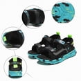 thumbnail image 6 of TOWED22 Boys Sports Sandals Summer Kids Open Toe Outdoor Sandals Athletic Water Shoes Pool Beach Sandal(Green,30), 6 of 9
