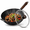 13.4" (34cm), variant on 11.8" (30cm) Carbon Steel Nonstick Flat Bottom Wok with Lid and Beech Wood Handle