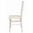 thumbnail image 5 of White Distressed with Brushed Wood Look Resin Steel Skeleton Chiavari Chair, 2 Chair Bundle by Chivari, 5 of 9