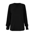 thumbnail image 4 of Men's Casual V-Neck Long Sleeve Tee Shirt Soft Comfortable Lightweight Top Blouse for Spring Winter Seasons, 4 of 4