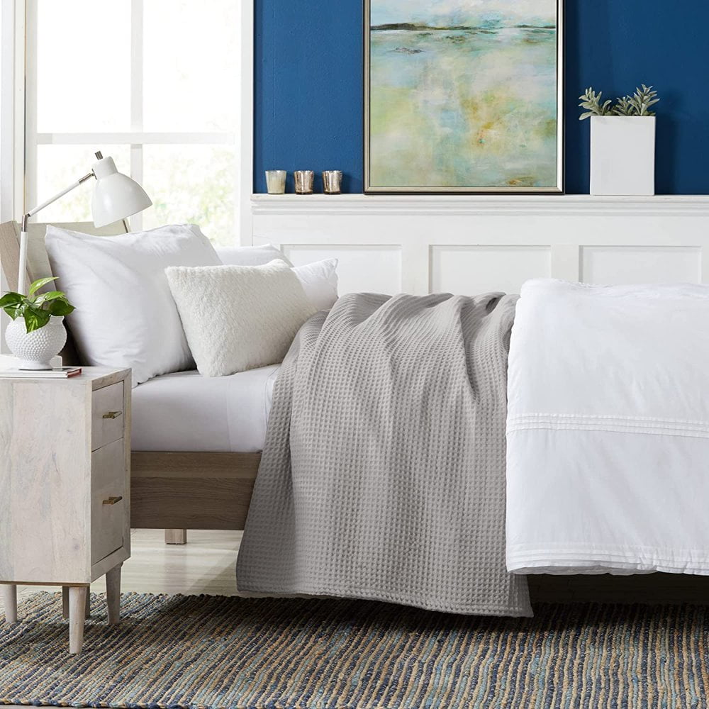 Waffle knit bed blanket hotsell