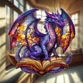thumbnail image 4 of Decorative Hangs Outdoor Wall Art Purple Pattern for Home and Garden Non- Functional Stylish for Every Space, 4 of 6