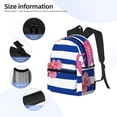 thumbnail image 4 of Goofa Pink Flamingo Print Casual Backpack for Women Men,Waterproof High School Bookbag,Lightweight Travel Daypack,Classic College Backpack,Laptob Backpack, 4 of 6