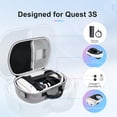 thumbnail image 2 of Hard Carrying Case for Meta Quest 3s/3/Oculus Quest 2, Portable Travel Storage Bag Fits for Vision Pro/Pico 4/Pro Strap and Accessories, 2 of 7