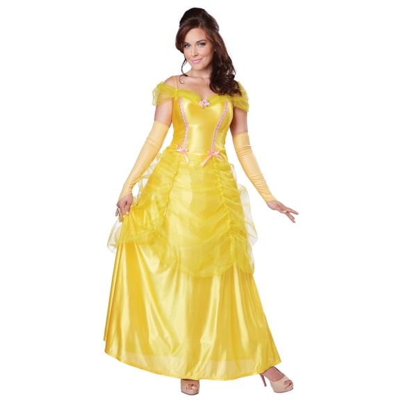 Classic Beauty Womens Costume Adult Belle And The Beast Disney Princess