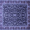 thumbnail image 1 of Ahgly Company Machine Washable Indoor Square Persian Blue Traditional Area Rugs, 3' Square, 1 of 4