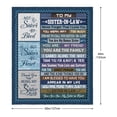 thumbnail image 5 of Sister in Law Birthday Gifts, Gifts for Sister in Law From Sister in Law Blanket 50"x60", Sister in Law Gifts for Women, Bonus Sister Gifts, Sister in Law Gifts Ideas for Wedding Christmas Mothers Day, 5 of 7