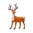 thumbnail image 1 of Adornos navideños de reno, figura de alce, estatua de ciervo para porche interior y exterior 15 centímetros, 1 of 8