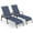 Navy, variant on Costway Steel Lightweight Design and Adjustable Reclining Armrest Chaise Lounge Chair