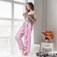 thumbnail image 3 of Haiem Pink Scarf Snowman Women's Pajama Pants Ultra Lightweight Pjs Bottoms Sleepwear Bottom Pants With Pocket Drawstring-X-Large, 3 of 7