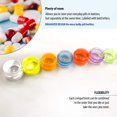 thumbnail image 5 of Paquete de 2 pastillas organizadoras apilables Rainbow de 7 días, pequeñas (contenedor de viaje semanal de siete días), organizador de medicamentos y vitaminas, 5 of 5