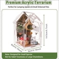 thumbnail image 5 of Jumping Spider Enclosure - Internal Dimensions Acrylic Terrarium Kit for Tarantulas/Mantis/Reptiles with Magnetic Door, Ventilation & Easy Assembly（Single hinge page）, 5 of 5