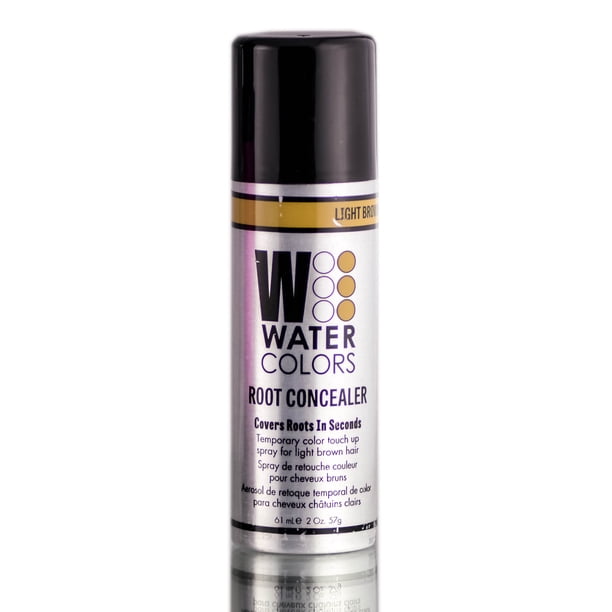 Root Concealer Tressa Watercolors Marrón Claro Tressa Aerosol de color de cabello 2 oz
