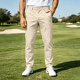 thumbnail image 2 of KEXE Mens Casual Pants Men's Golf Pants Straight Leg Stretch Breathable Trousers for Outdoor Sports and Casual Wear(size:34,Khaki), 2 of 7