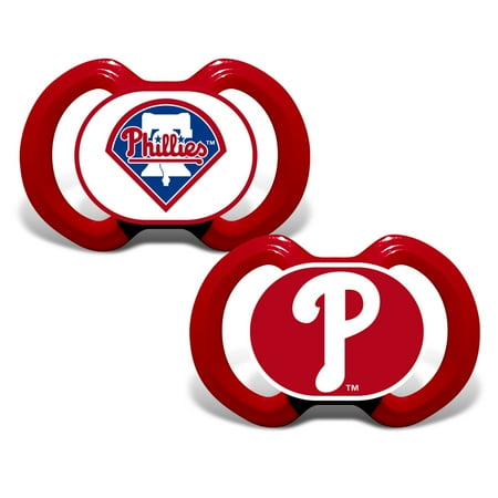 BabyFanatic Officially Licensed Pacifier 2-Pack - MLB Philadelphia Phillies