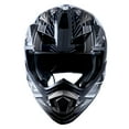 thumbnail image 3 of 1STORM MOTORCYCLE BIKE FULL FACE HELMET HGXP14B BOOSTER SKULL BLACK, 3 of 5
