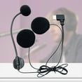 thumbnail image 2 of LIANXUE Motorcycle Half Hooded Helmets Microphone with Type C Connectors and Double 32Ω Speakers Omnidirectional Earphone Mic, 2 of 7